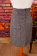 Sexy Tweed Highwaist Rock grau