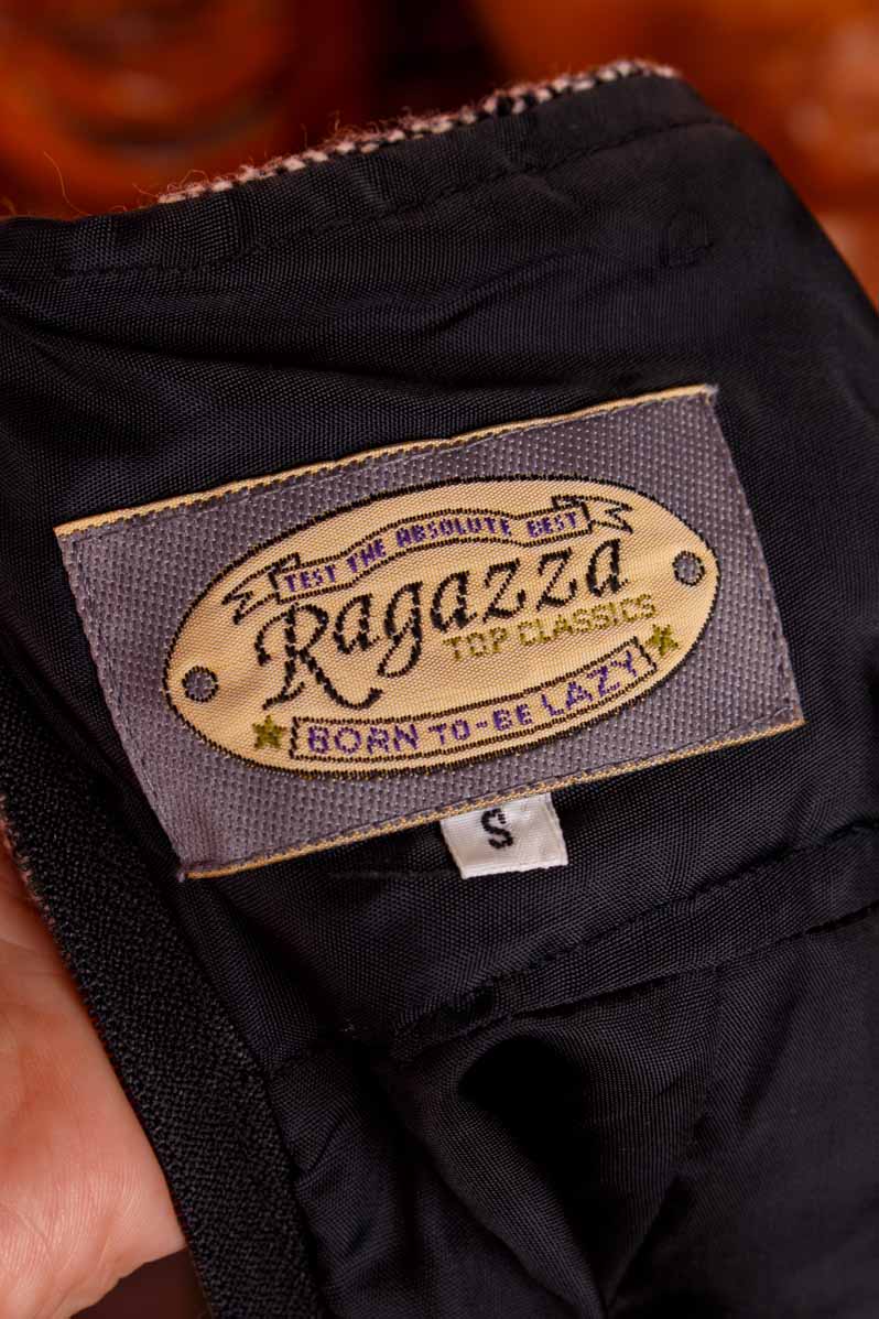 Sexy Tweed Highwaist Rock grau