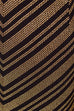 70s Boho Maxirock Goldstreifen