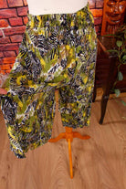 Culotte Hosenrock grün animalprint