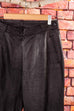 schwarze Vintage Lederhose