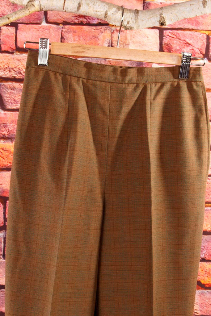 60s Rockabella Hose braun Wolle