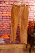 Y2K Lederhose rehbraun