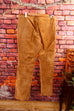 Y2K Lederhose rehbraun