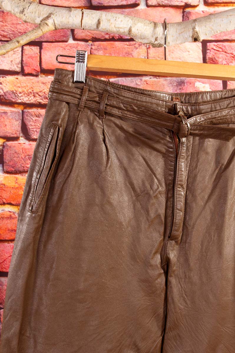 80s Betty Barclay Lederhose braun
