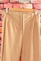 Y2K Schlaghose beige Stretch