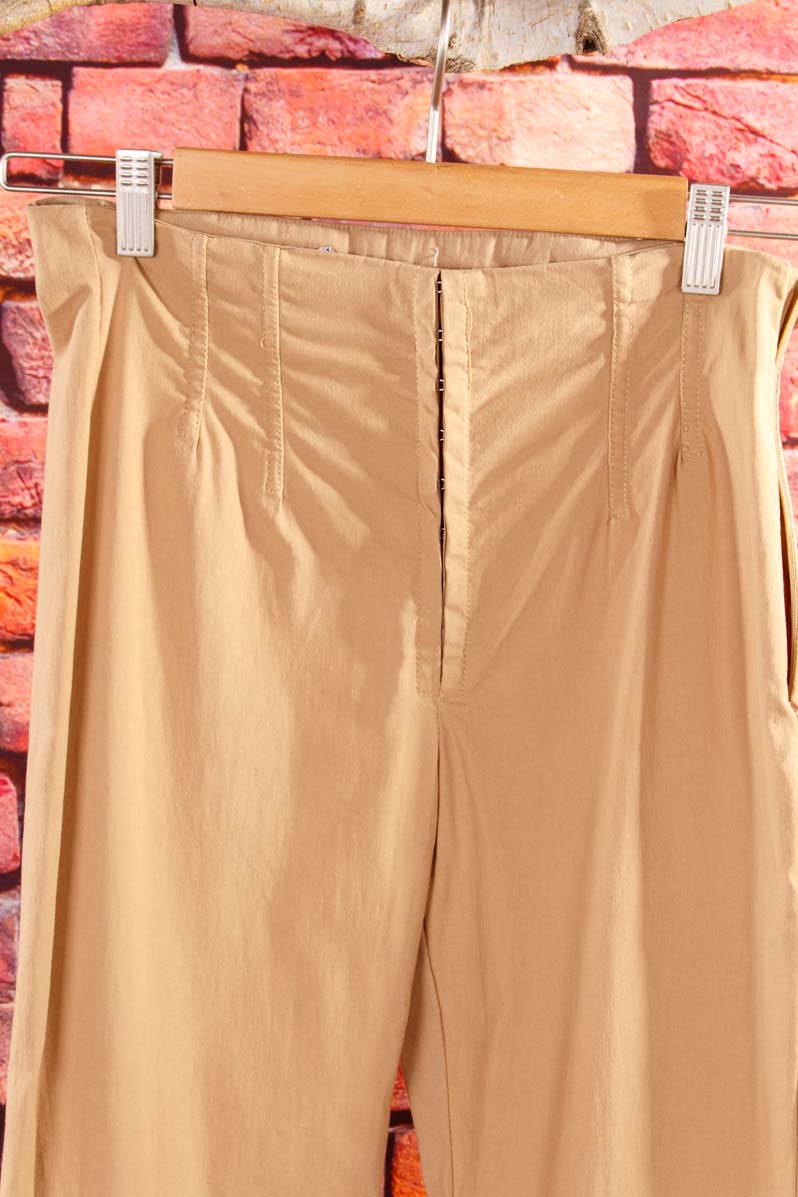 Y2K Schlaghose beige Stretch
