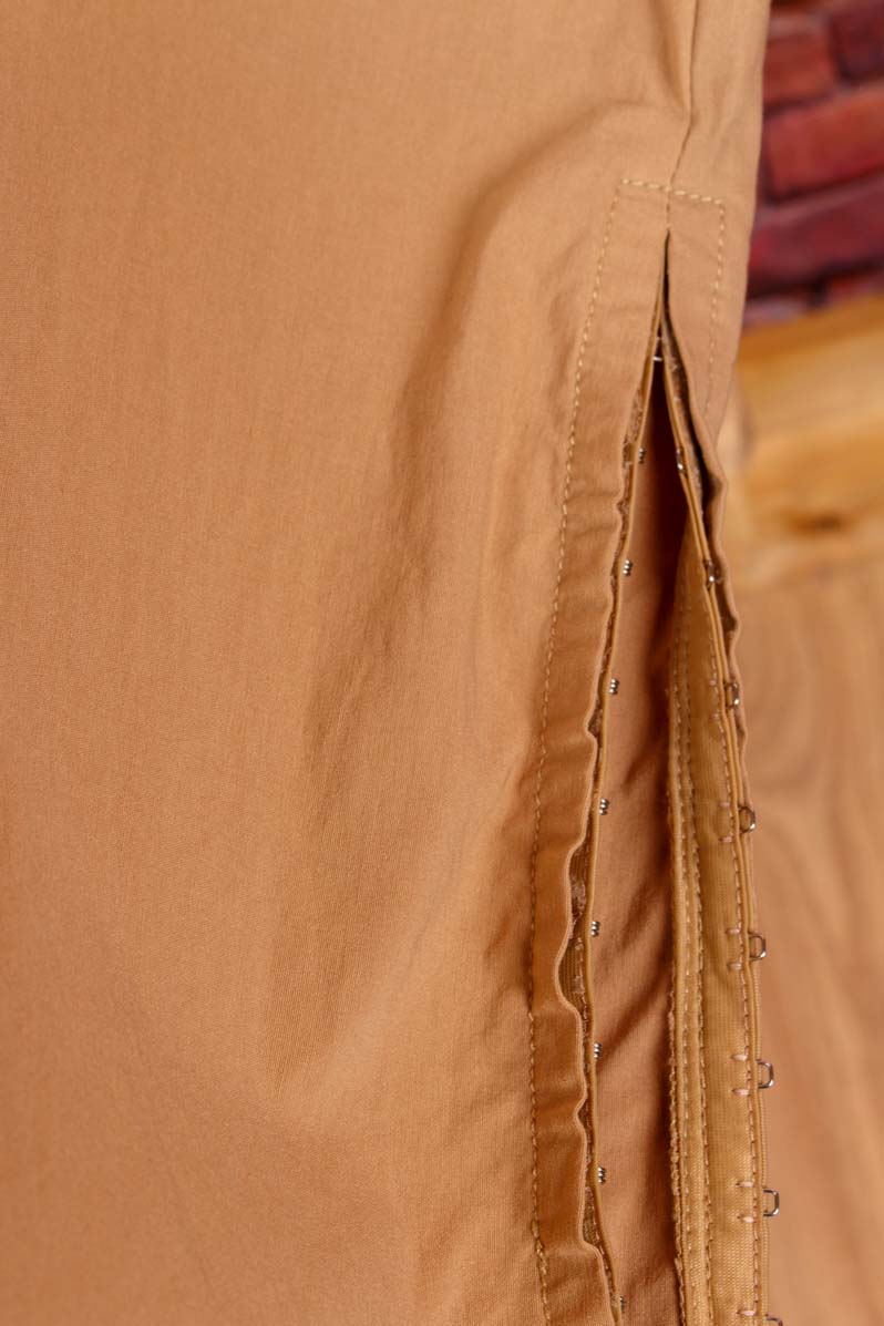 Y2K Schlaghose beige Stretch