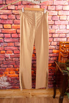 Y2K Schlaghose beige Stretch