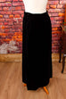 Gothic Samtrock lang schwarz