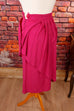 asymmetrischer Wollrock pink