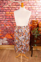 Vintage Herbstrock braun Muster