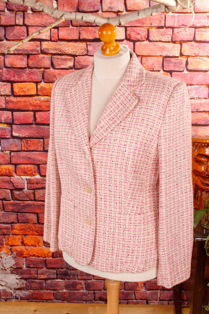 rosa Tweed Blazer von Barisal