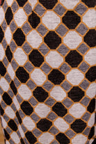 Vintage Winterrock beige Wabenmuster