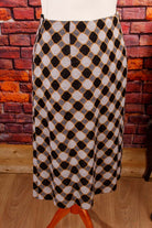 Vintage Winterrock beige Wabenmuster