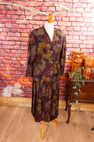 Vintage Wolle Blazer mit Blumenmuster