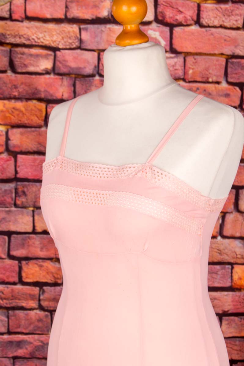 60s Unterkleid lachs Viskose