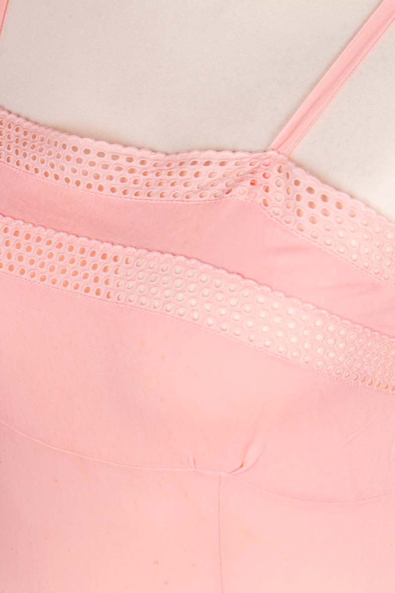 60s Unterkleid lachs Viskose