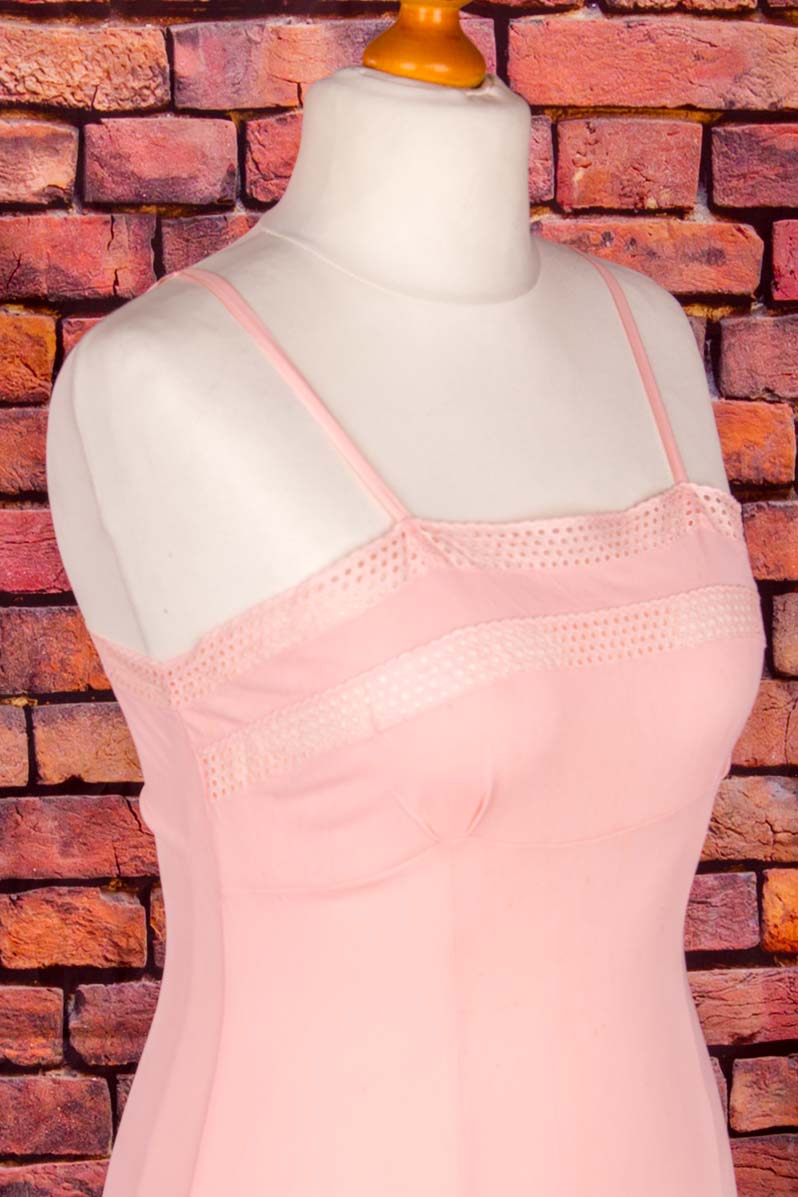 60s Unterkleid lachs Viskose