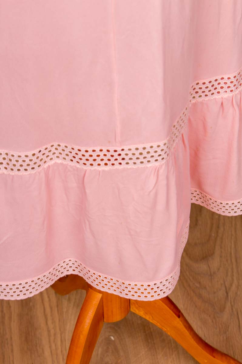 60s Unterkleid lachs Viskose