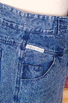 80s Jeansrock Marmor