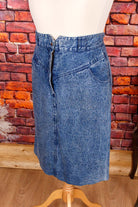 80s Jeansrock Marmor
