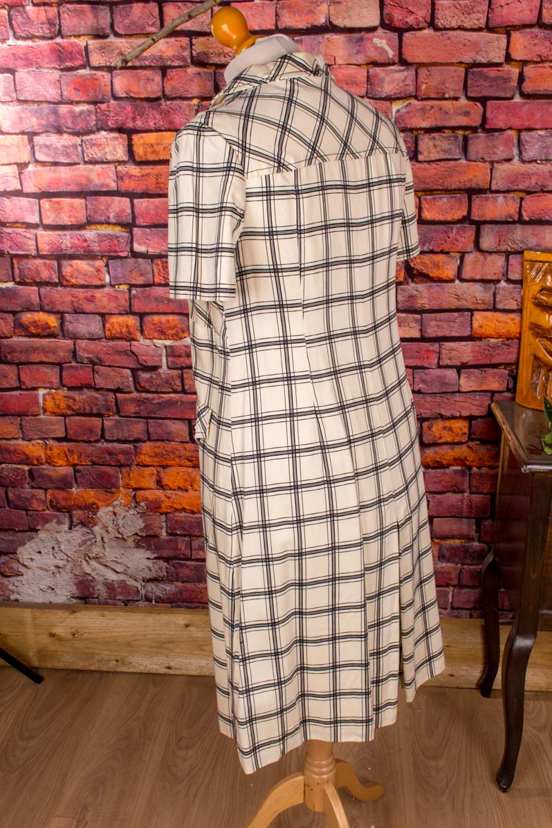 70er Jahre Kleid kariert