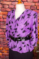 80er Jahre Cocktailkleid lila