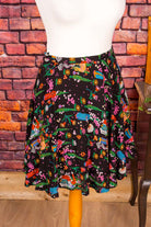70s Hippie Minirock bunt gemustert