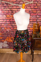 70s Hippie Minirock bunt gemustert