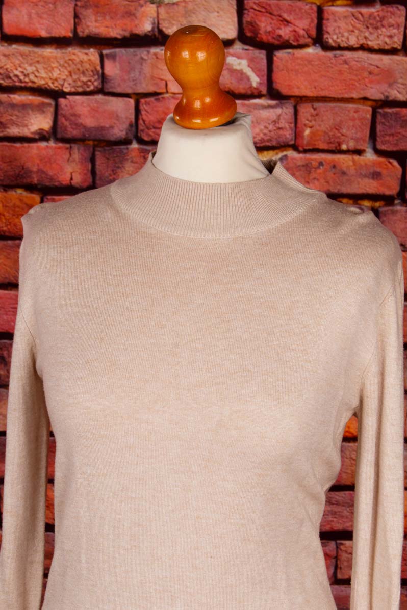Strickkleid beige Viskose