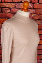 Strickkleid beige Viskose