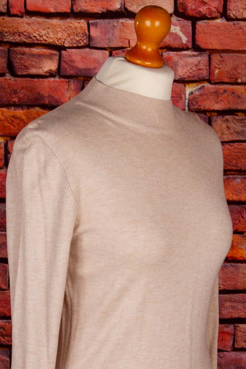 Strickkleid beige Viskose