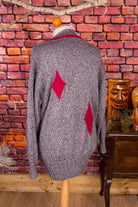 90s Maxi Pullover Wollmix grau