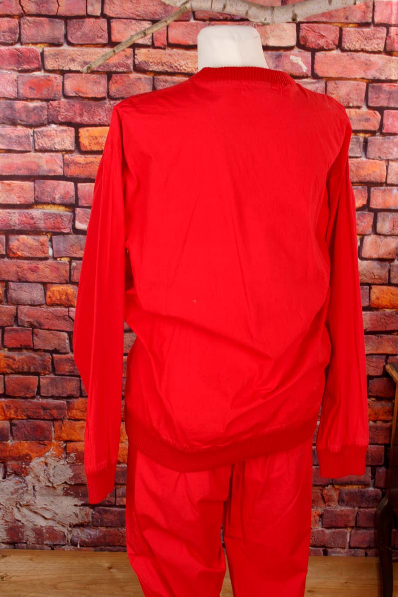 Vintage Baumwolle Trainingsanzug rot