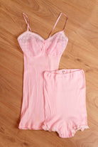 Charmor Feinripp Set rosa