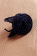 Vintage Anstecker dunkelblaue Blume