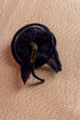 Vintage Anstecker dunkelblaue Blume