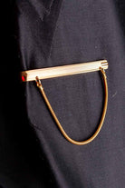 Krawattenklammer gold Schlangenkette