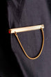 Krawattenklammer gold Schlangenkette