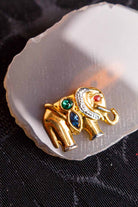 Vintage Brosche Elefant