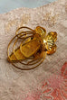 filigrane Brosche gold Blume