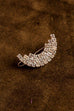 Strass Haarklammer silber