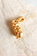 Vintage Kaninchen Brosche gold