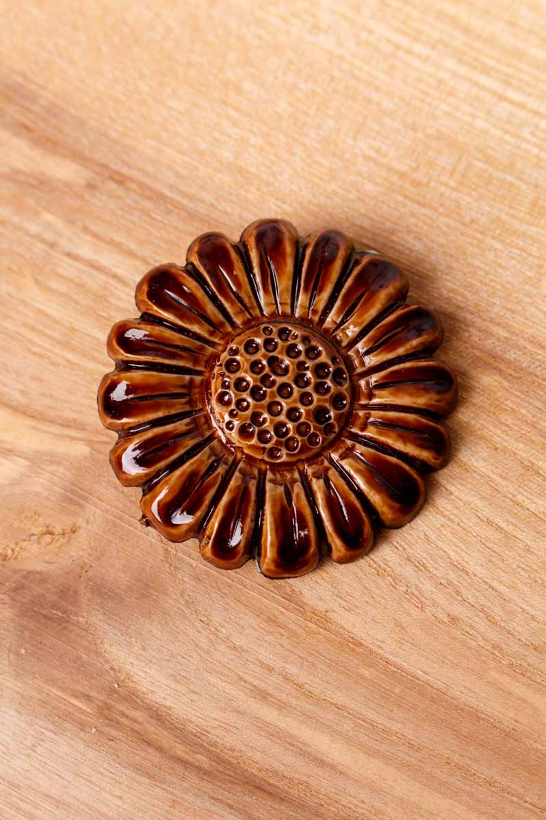 70s Hippie Anstecker Blume