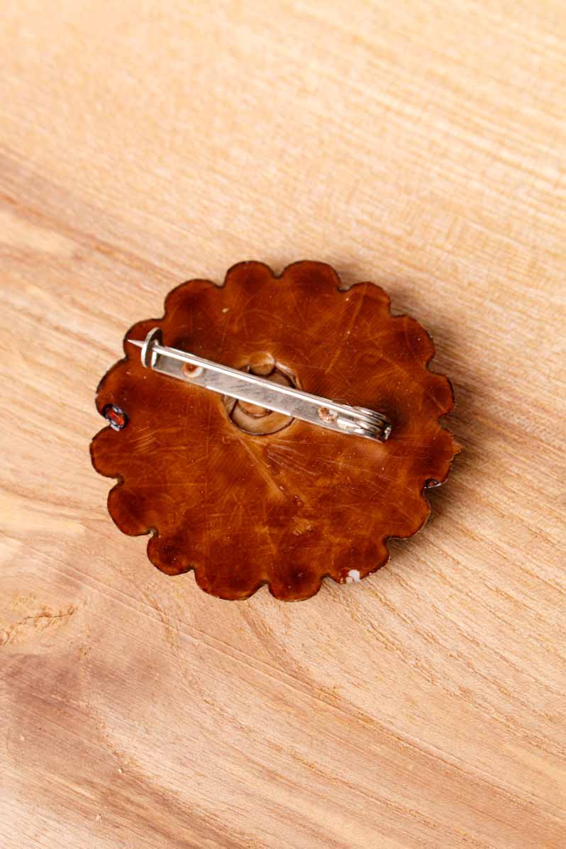 70s Hippie Anstecker Blume