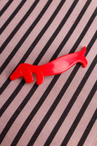 70s Anstecker roter Dackel