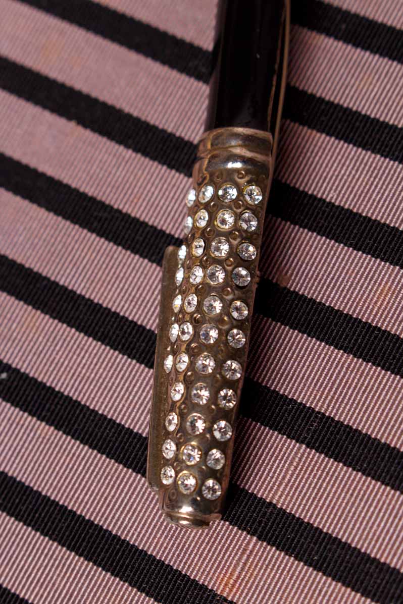 Anstecker Füller schwarz-silber