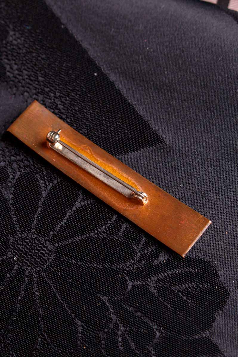Emaille Anstecker blau