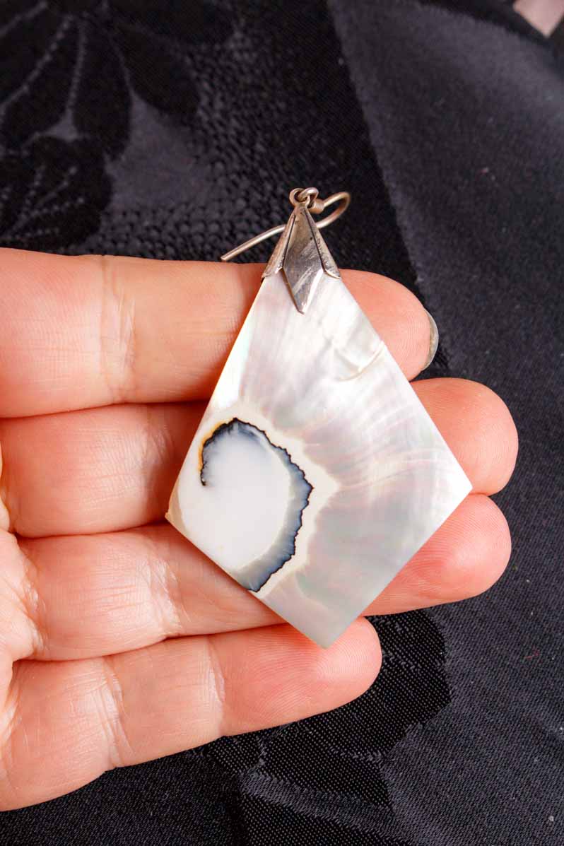Ohrring Perlmutt 925 Silber